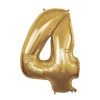 Palloncino Mylar 40" Cm. 101 Rocca - Oro Gold - Numero 4