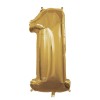Palloncino Mylar 40" Cm. 101 Rocca - Oro Gold - Numero 1