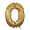 Palloncino Mylar 40" Cm. 101 Rocca - Oro Gold - Numero 0