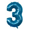 Palloncino Mylar 40" Cm. 101 Rocca - Blu - Numero 3