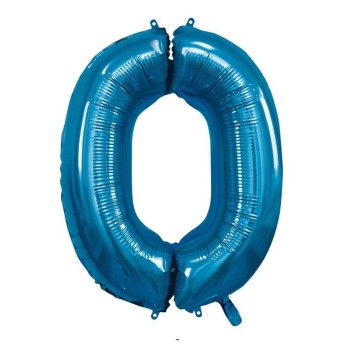 Palloncino Mylar 40" Cm. 101 Rocca - Blu - Numero 0