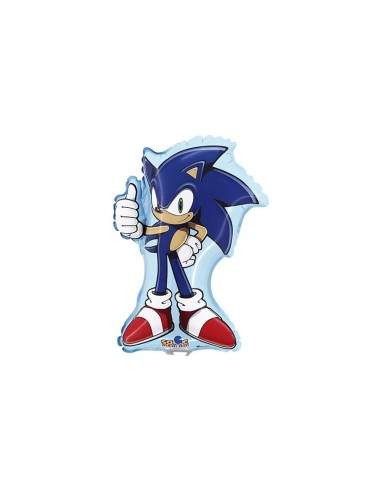 Palloncino mylar minishape 14" - Sonic - Cf. 5 pezzi