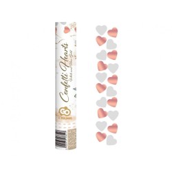 Cannone sparacoriandoli Cm. 30 - Cuori metallizzati