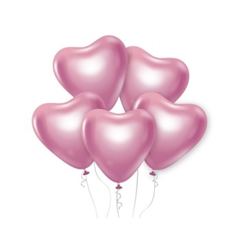 Palloncini in lattice cuore Platinum 12" - Light Pink - Cf. 6 pezzi