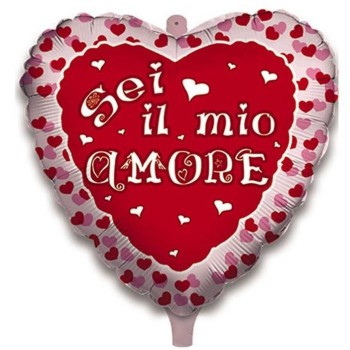 Palloncino mylar cuore 18" Cm. 45 - Sei il mio amore Fashion