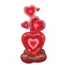 Palloncino mylar Airloonz 55" Cm. 139 - Cuori rossi