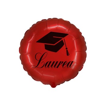 Palloncino mylar 18" Cm. 45 - Rotondo tocco Laurea