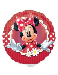 Palloncino mylar minishape 9" Minnie rotondo - Cf. 5 pezzi