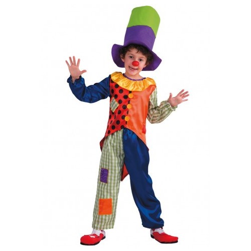 Costume completo «Pagliaccio» – Taglia unica 4-5 Anni
