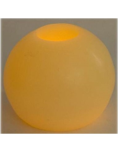 Candela cera a led deluxe sfera cm. 10 Colore:...