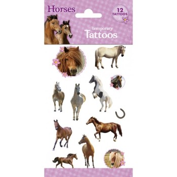 Tatuaggi "Horse Party" Cavalli in blister