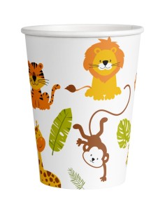 Bicchieri carta 266 ML - Happy Jungle - Cf. 8 pezzi