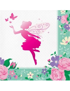 Tovaglioli carta Cm. 33x33 - Floral Fairy Sparkle - Cf. 16 pezzi