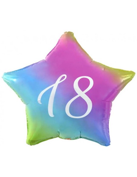 Palloncino mylar 18" Cm. 45 - Stella gradient "18"