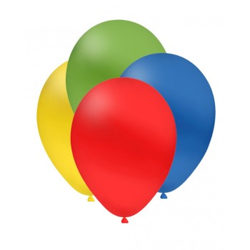 Palloncini lattice monocolore High Quality 9" Cm. 25 Multicolor - Blister 100 pezzi