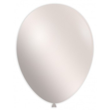 Palloncini lattice monocolore metallizzati High Quality 11" Cm. 30 Perlato - Blister 100 pezzi