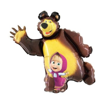 Palloncino mylar Supershape Cm. 90 Masha e Orso 2