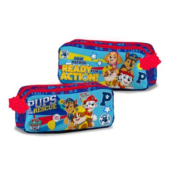 Astuccio pochette rettangolare doppia zip Paw Patrol