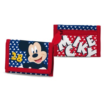 Portafoglio strappo Topolino blu/rosso