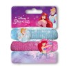 Blister 2 elastici per capelli glitterati Principesse