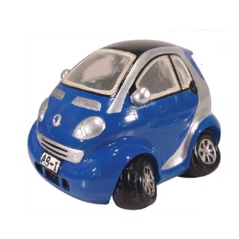 Lampada resina auto blu Cm. 27x15x15