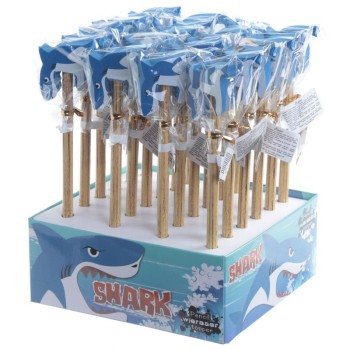 Matita con topper gomma 3D - Squalo