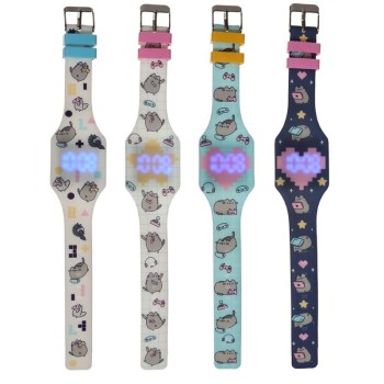 Orologio da polso digitale in silicone - Gatto Pusheen