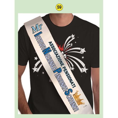 Fascia in tessuto "Mr Inps Associazione...