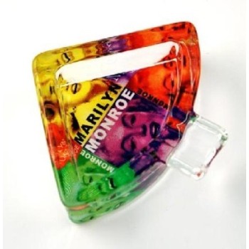 Posacenere vetro cristal triangolo Marylin