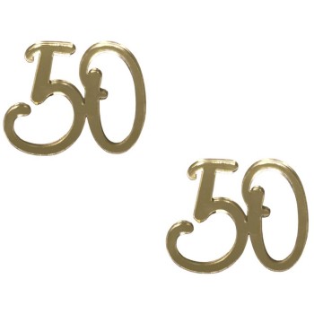 Scritte micro in plex crystal - 50 - Oro Gold - Cf. 10 pezzi