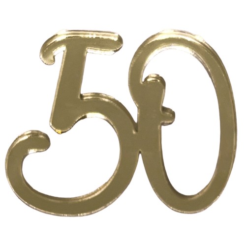 Scritte micro in plex crystal - 50 - Oro Gold -...