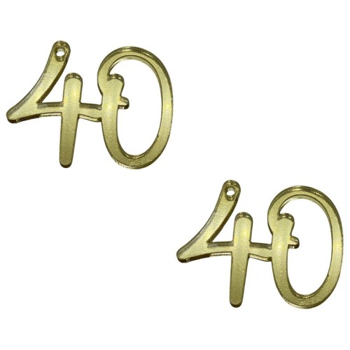 Scritte micro in plex crystal - 40 - Oro Gold -...