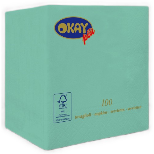 Tovaglioli ovatta 2 veli FSC-ECL Cm. 25x25 -...