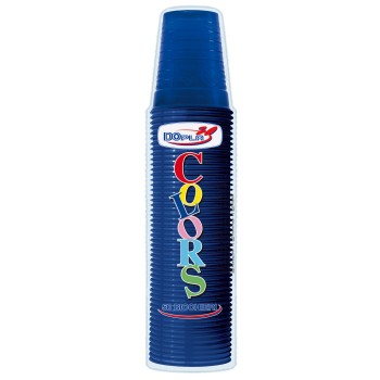 Bicchieri 200 ML plastica Color - Cf. 50 pezzi - Blu