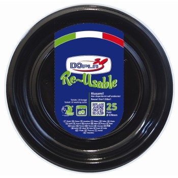 Piatti frutta plastica riutilizzabile Color D170 - Cf. 25...