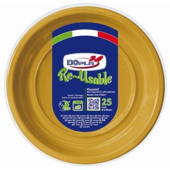 Piatti frutta plastica riutilizzabile Color D170 - Cf. 25...