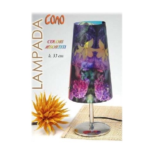 Lampada da tavolo piramide pvc fantasia Cm. 33