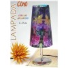 Lampada da tavolo piramide pvc fantasia Cm. 33