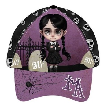 Cappello con visiera regolabile stampa round – Mercoledì