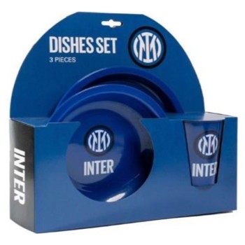 Set in plastica con piatto piano + fondo + bicchiere - FC...