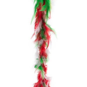 Boa di piume deluxe tricolore Italia Mt. 2 Gr. 45