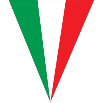 Festone bandierine in pvc Mt. 5 tricolore Italia
