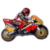 Palloncino mylar supershape Moto racing arancione cm. 84x66