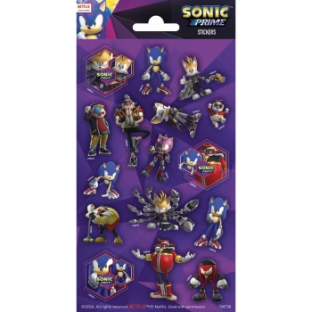 Stickers Sonic in blister Cm. 10x20