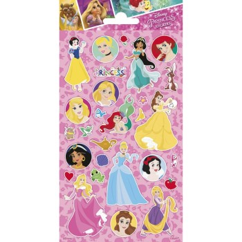 Stickers Principesse in blister Cm. 10x20