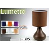 Lampada da tavolo lumetto ceramica colorata cm. 25
