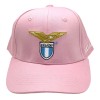 Cappello con visiera rosa logo ricamato SS Lazio