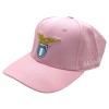 Cappello con visiera rosa logo ricamato SS Lazio
