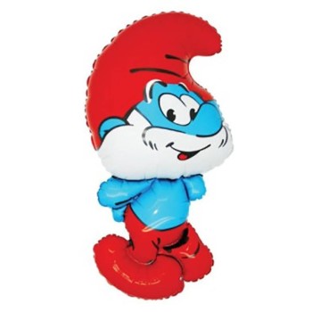 Palloncino mylar minishape 14" - Puffi - Blister 5 pezzi