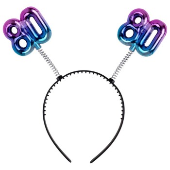 Cerchietto con antennine gradient "80"